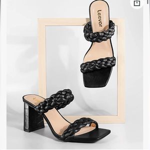 Black Heeled Sandals